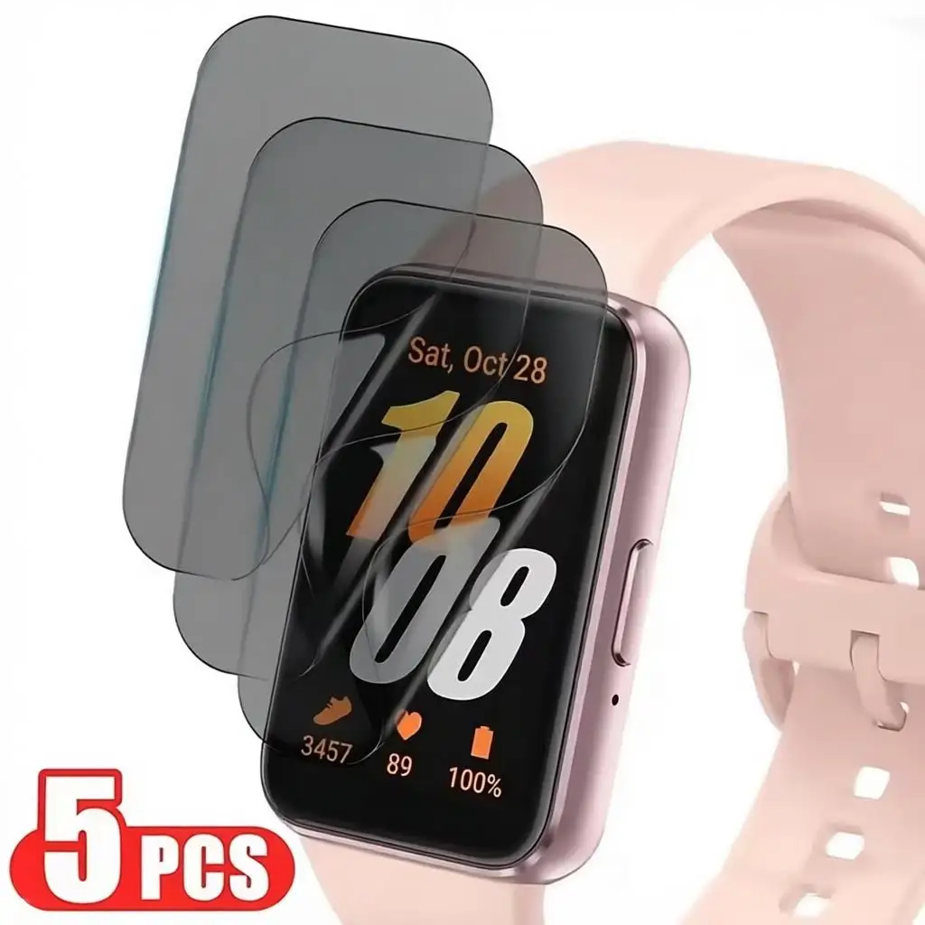 3-5Pcs Privacy Hydrogel Film For Samsung Galaxy Fit 3 SmartWatch Screen Protector Anti-scratch Film For Galaxy Fit3 Watch Cover