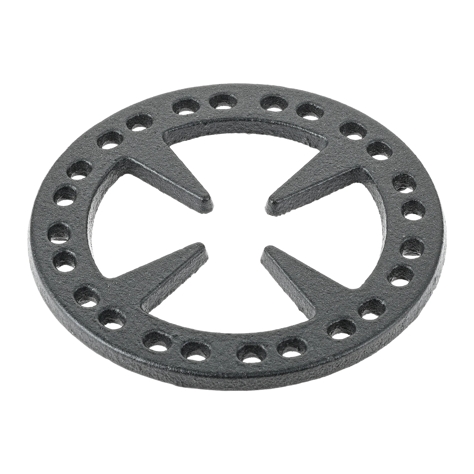 1PC 5 Inches Upgrade Design Casting Iron Gas Ring Uniform Heating Ring Wok Supporter Suitable For Stovetop Coffee Makers