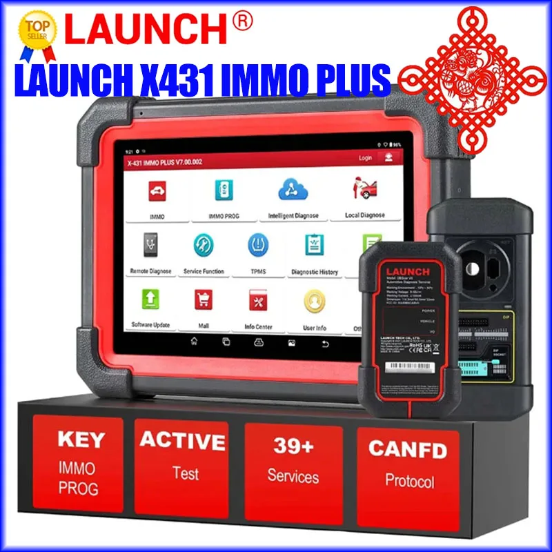 

2023 LAUNCH X431 IMMO Elite Plus X-PROG 3 Key Programmer Car OBD2 Diagnostic Tools Anti-Theft Programming 39 Reset Auto Scanner