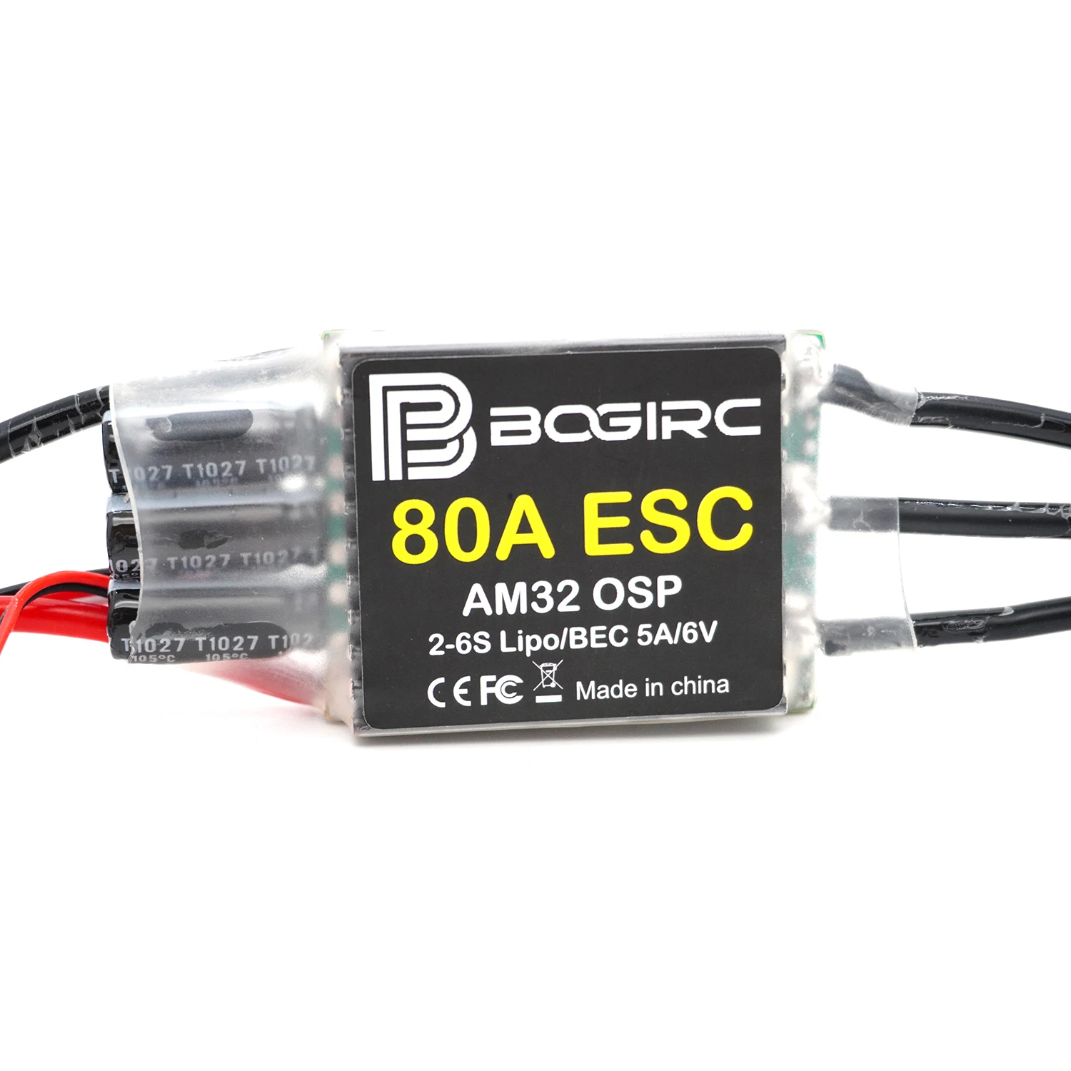 1/8 1/10 RC Crawler Car Brushless ESC 80A AM32 Speed Controller BEC 5A/6V for Axial Traxxas TRX4 TRX6 SCX10 4WD D90 RC Rock Cars