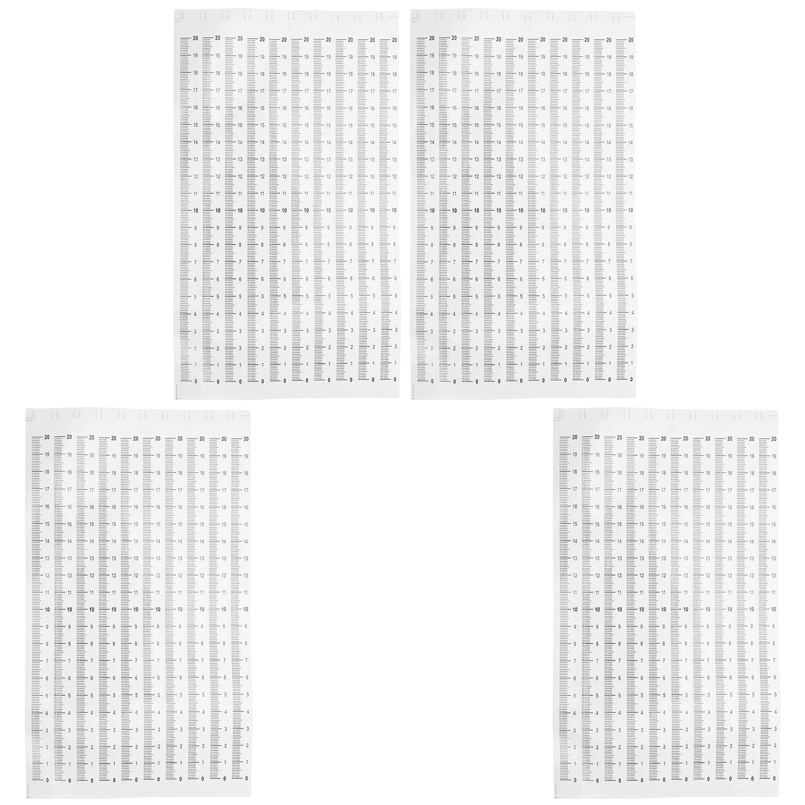 60Pcs Self Adhesive Ruler Tape Metric Scale High Contrast Peel Stick Measuring Tape Sticker for Desk Workbench Height