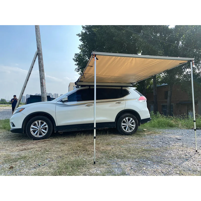 Car Accessories Portable Retractable Side Awning Waterproof Sunshade Camping Canopy With Hydraulic Strut