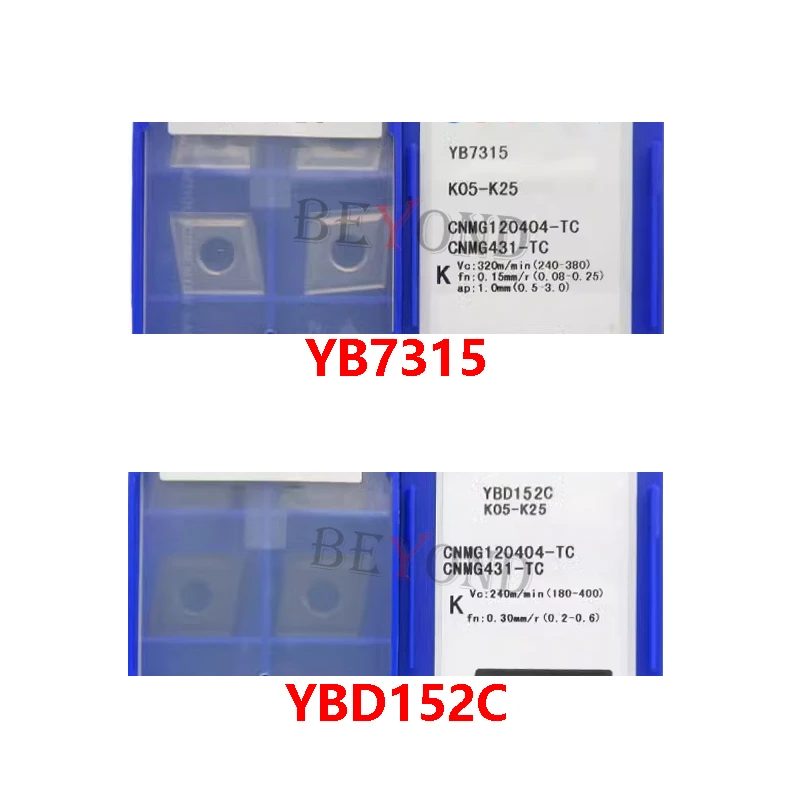 100% Original CNMG120408-TC YB7315 YBD152C Carbide Inserts For Cast Iron CNMG120404-TC CNMG120412-TC CNMG120416-TC CNC Cutter