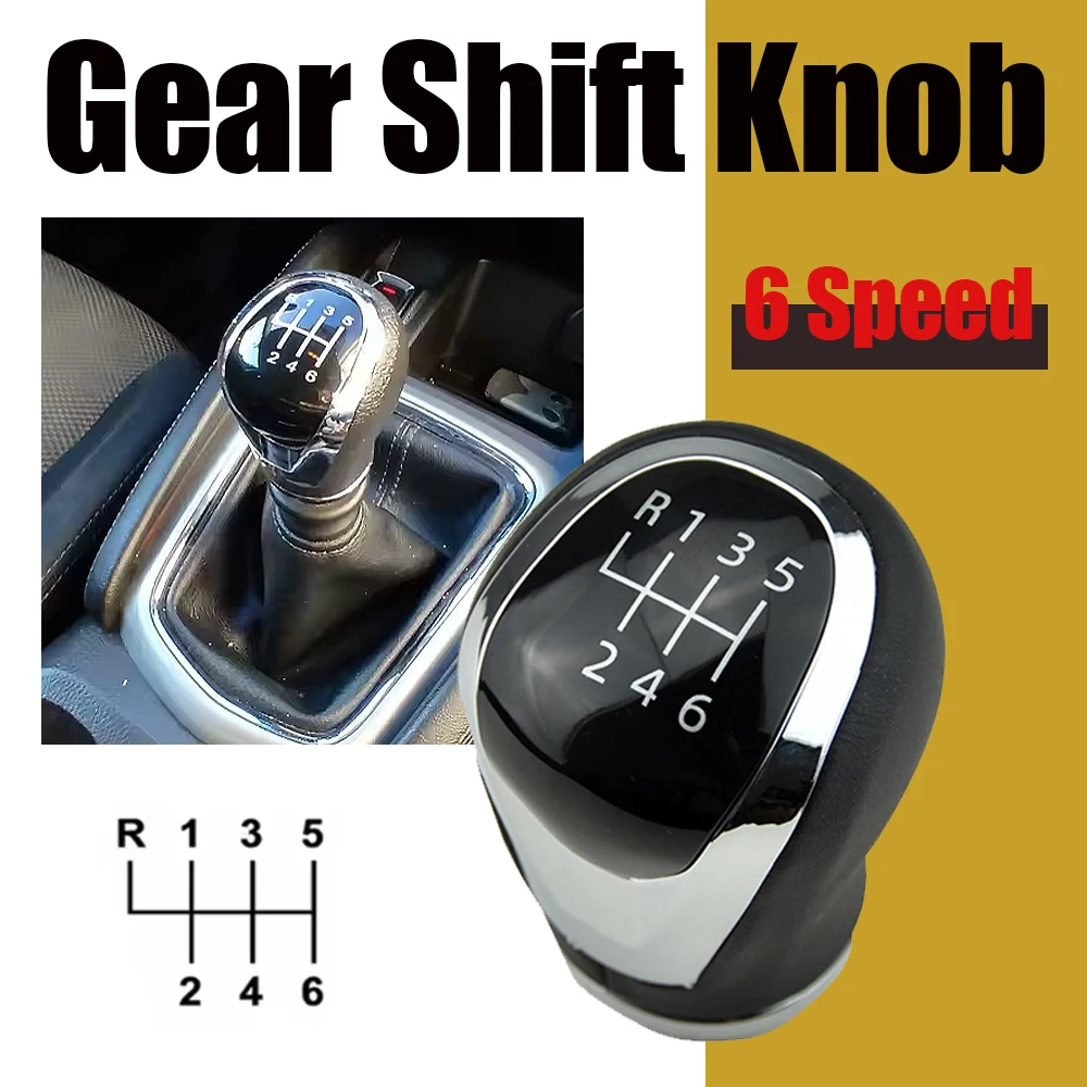 Manual Gearshift Handball Car Gear Shift Knob Lever Change Gearbox Shifter Leather For Nissan Qashqai J11 X‑Trail T32
