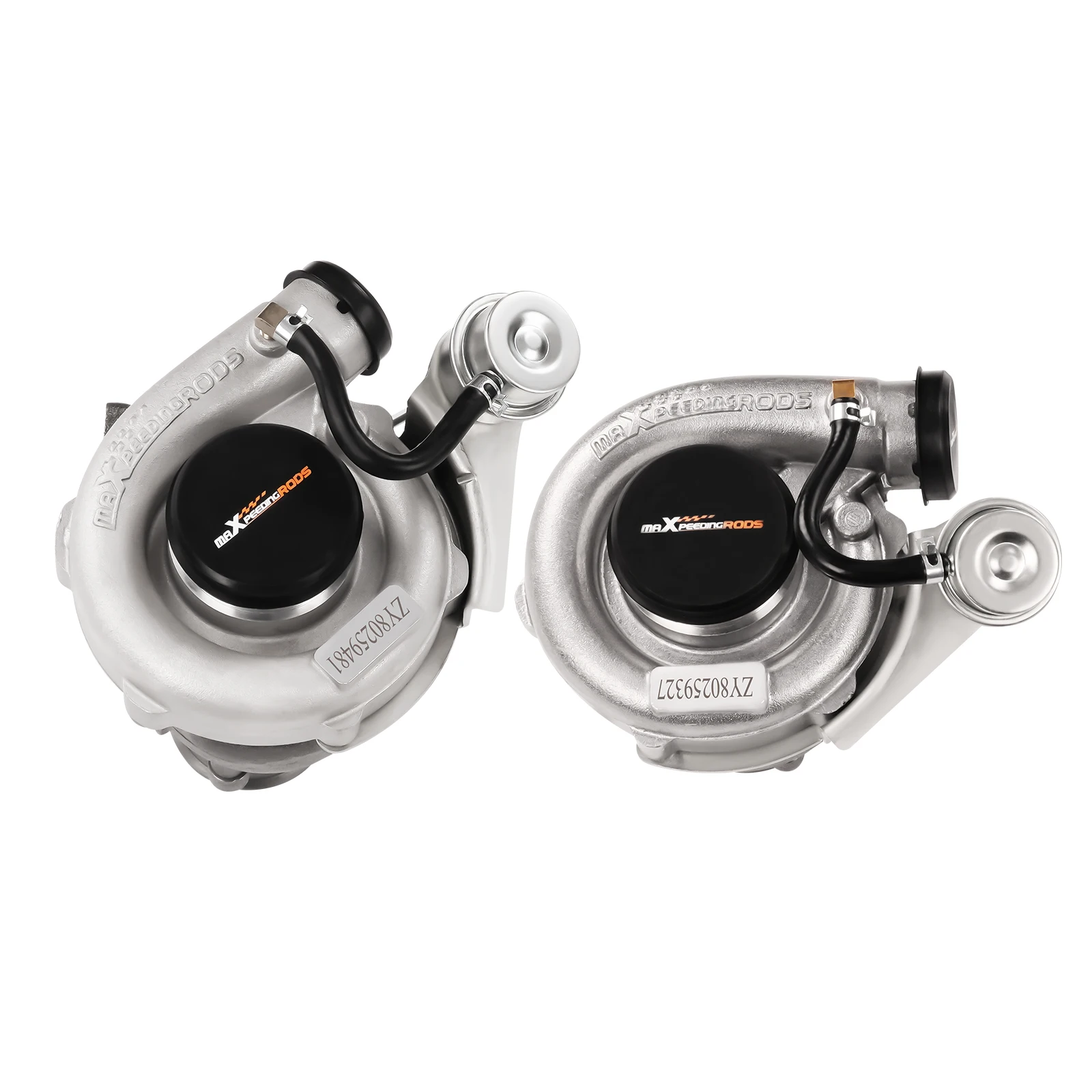 MaXpeedingrods Twin T3 Turbo Kits Universal V Band + Intercooler+piping +BOV + Oil Line Kit For 3.0L-5.0L Engine
