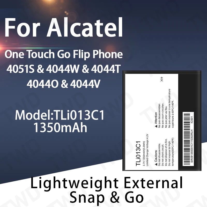 

TLi013C1 Large capacity Battery For Alcatel One Touch Go Flip Phone/4051S/4044W Batteries New High Quanlity