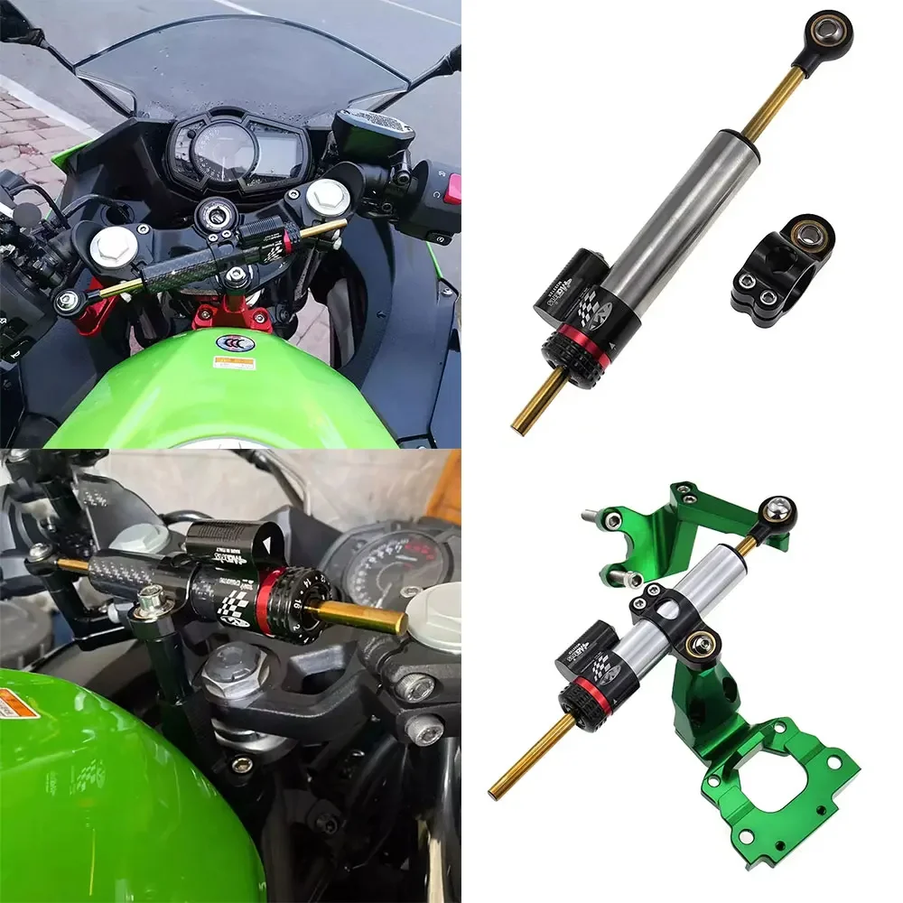 

For Kawasaki Z650 Z 650 2017 2018 2019 Motorcycle Damper Shock Absorber Stabilizer Steering Dampers Bracket Semspeed