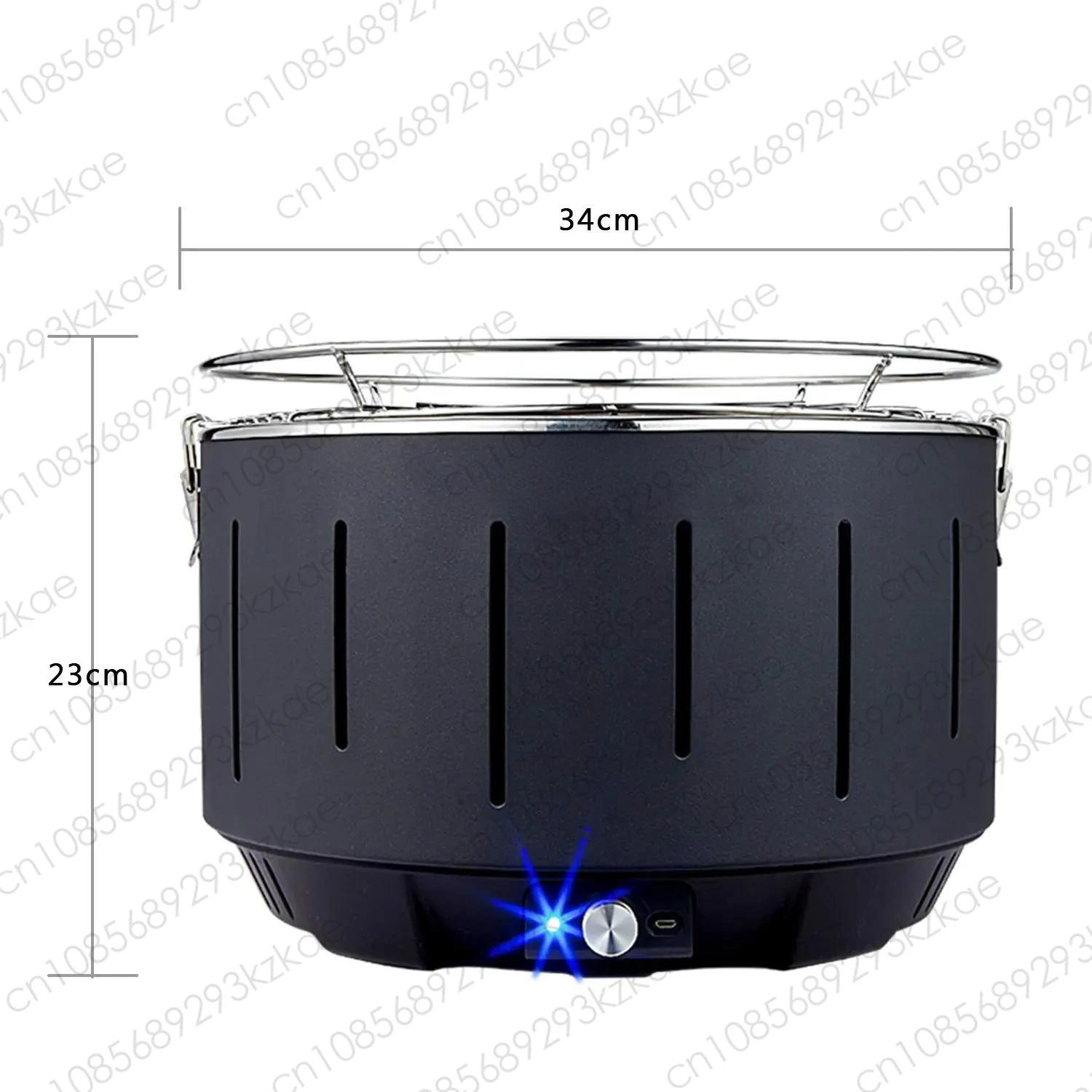 

2025 Indoor Smokeless Pellet Grill Portable Stainless Steel Charcoal BBQ Grill with Plancha