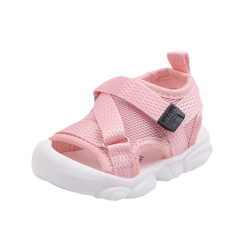 Children's Stylish Sandals Cross-Strap Summer Sandals Mesh Shoes Breathable Soft Sole 1-3 Years Old kids shoes