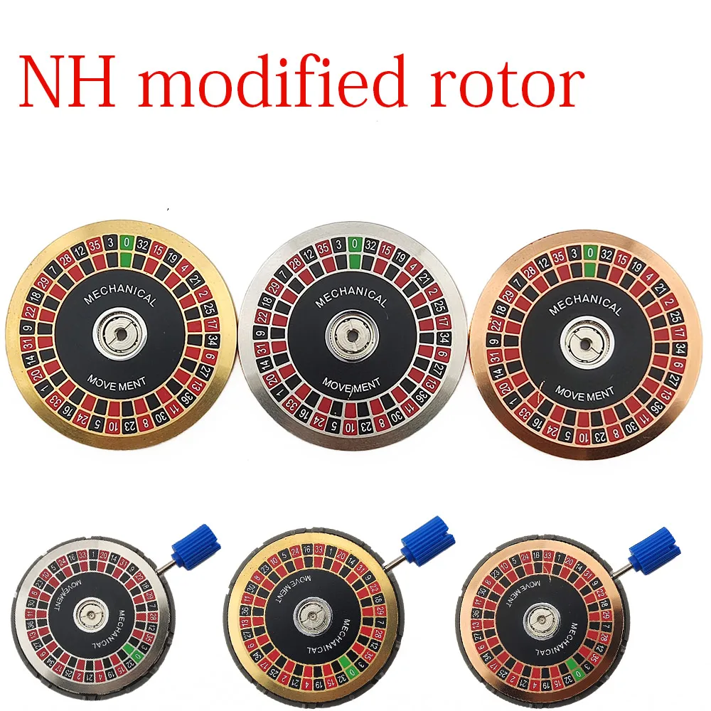 NH35 rotor NH36 Watch Movements Rotors Russian turntable rotor for H34 NH38 NH39 customized Movements Replacement Rotor Parts