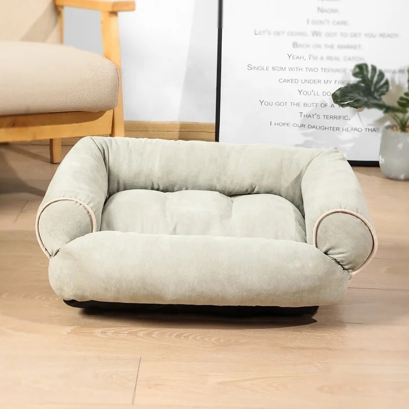hot saltFluffy Plush Pet Sofa Pet Sofa Bed Fabric Pet Couch Chair