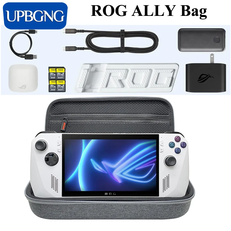 EVA Hard Carrying Case Bag for Asus ROG Ally Shockproof Travel Carrying Pouch Case with Portable Strap Storage Box Accessories