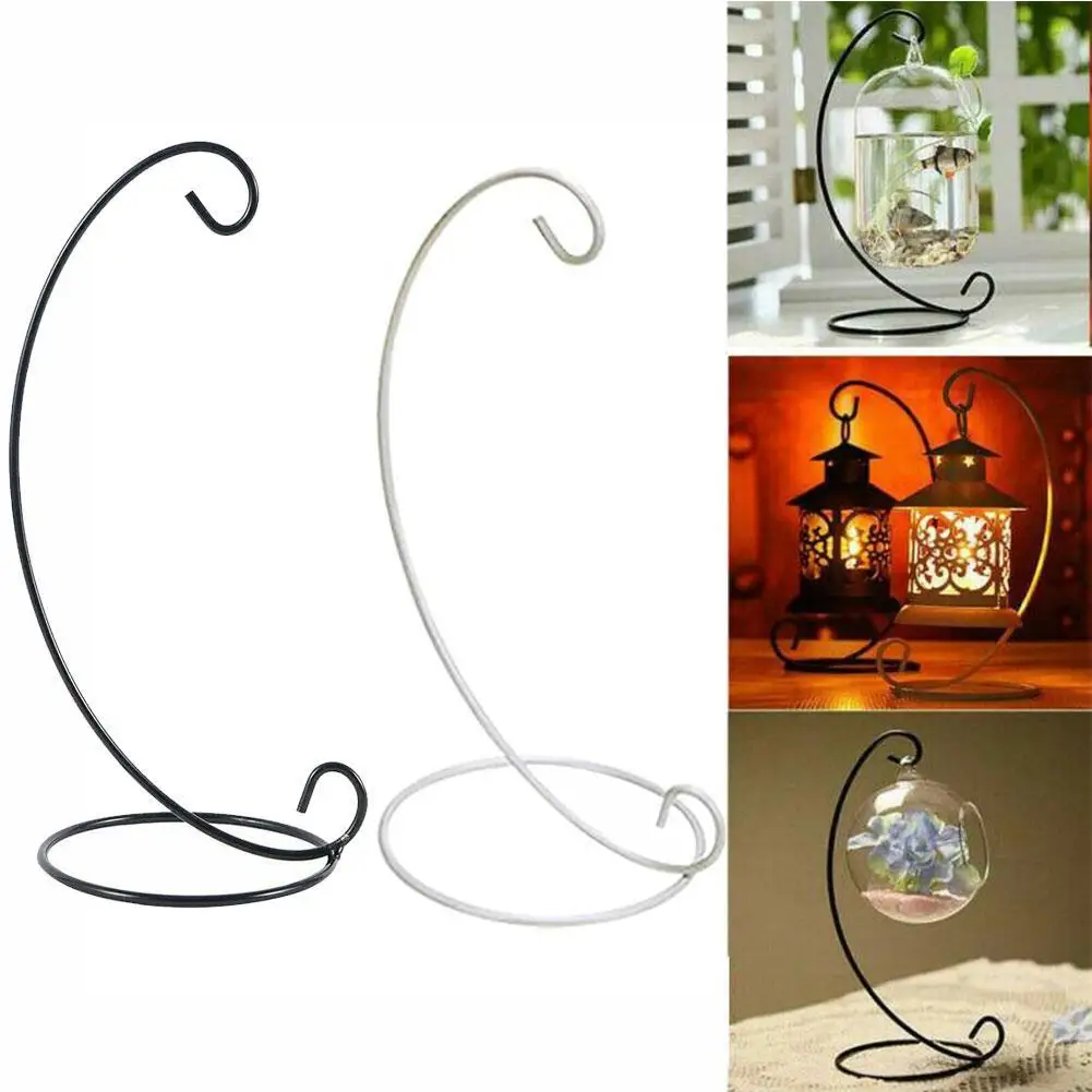 23 Microlandscape Ecological Bottle Iron Art Hanging Hanger Flower Hook Shape Plant Hanger Holder Basket Hanging Bottle Pla I5h2