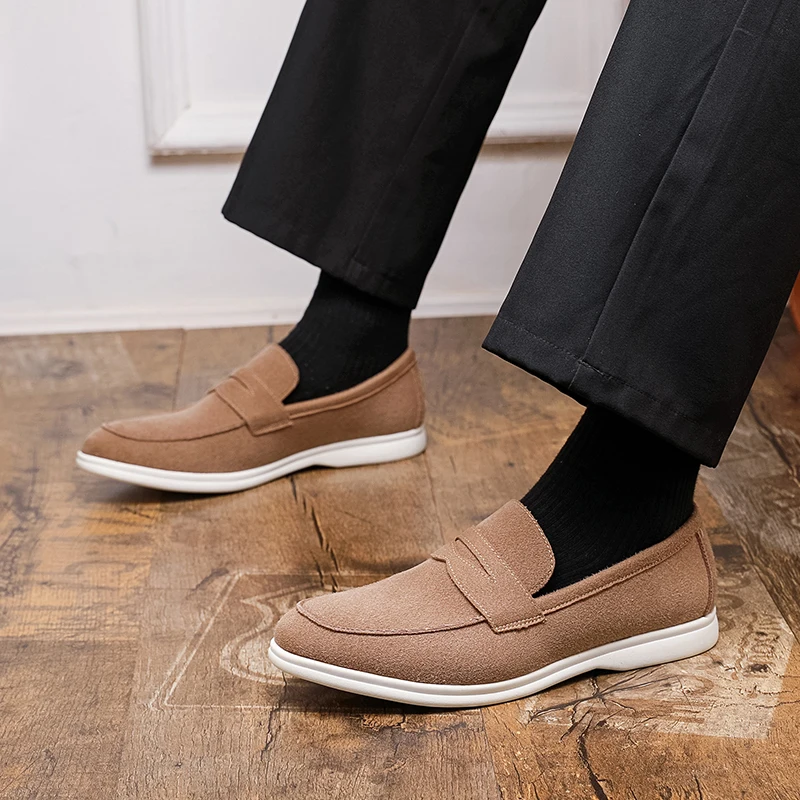 

Brand Business Low Cut Comfortable Man Leather Shoes High-quality Soft Soled Elegant Travel Men Loafers Fashionable Casual Shoes