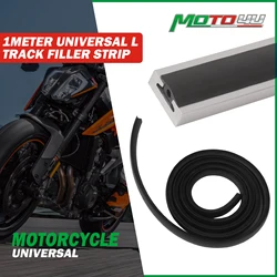 MOTO4U 1Meter Universal L Track Filler Strip 3.34-Foot Length Rubber Strip For All Styles of L Track Facilitates Easy Rolling