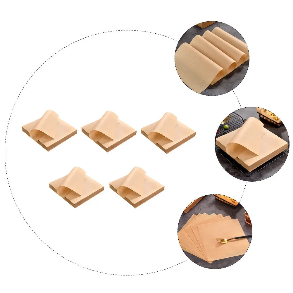 

500 Sheets Absorbent Paper Pads Greaseproof Baking Papers for Fried Foods Snacks Oil Resistant Non-Stick Disposable Kitchen