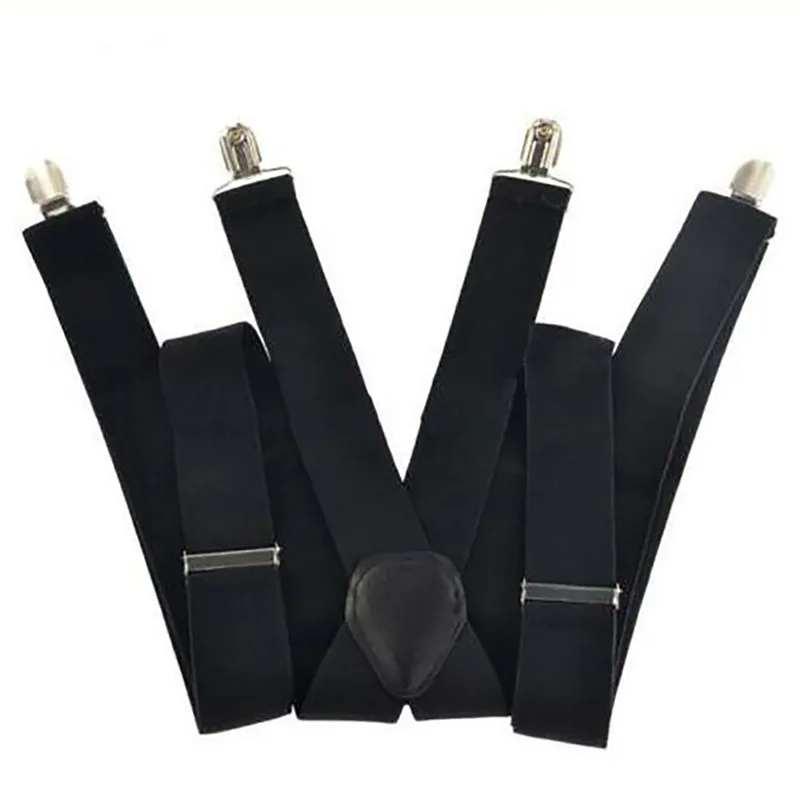 Vintage Suspenders Men Women Adult Leather Trimmed Button End Y Back Adjustable Elastic Trouser Braces Straps Belt Wedding Party