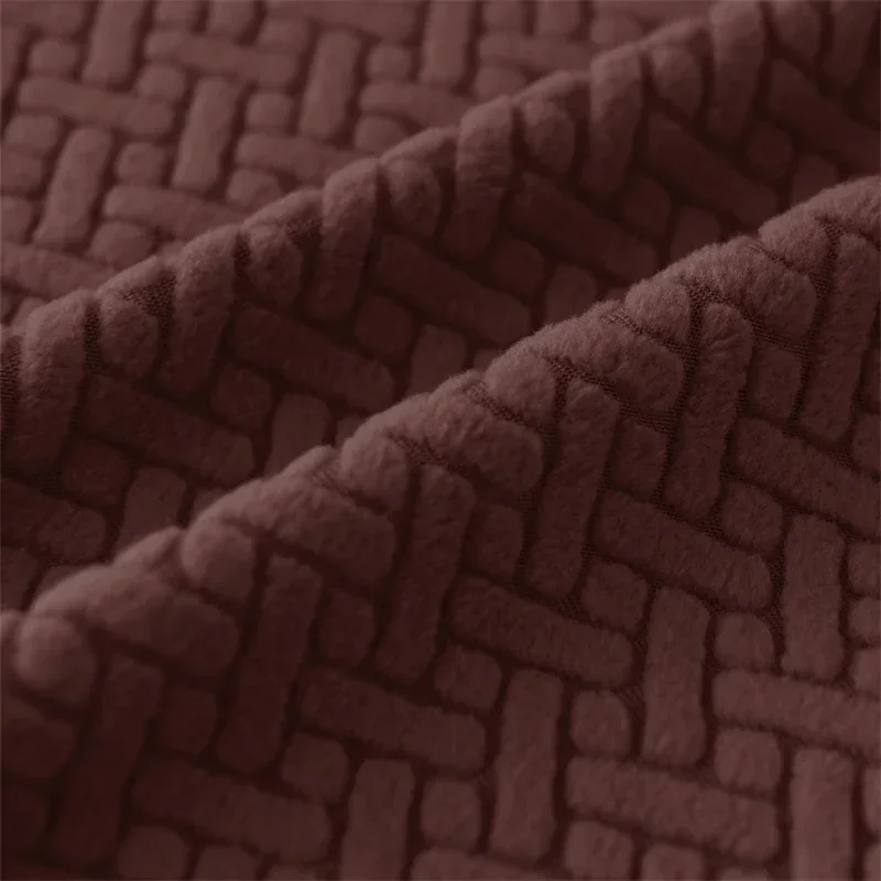 2 teile/satz Jacquard Flügel Stuhl Abdeckungen Einfarbig Stretch Wingback Sessel Schonbezüge Anti-schmutzige Möbel Protector Dekor – Detail 5