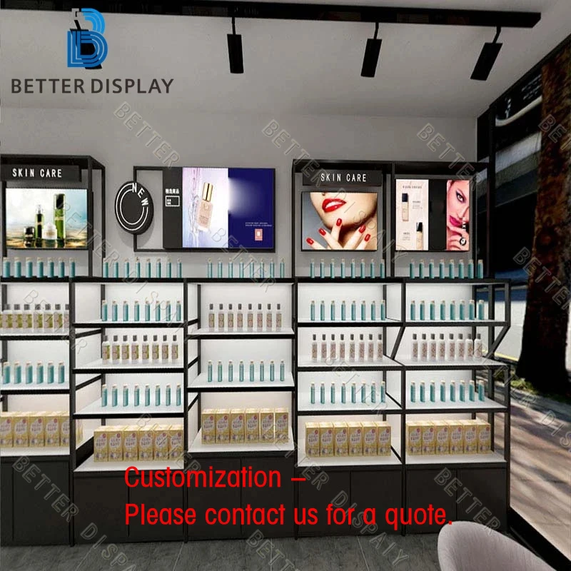 custom.High End Cosmetic Display Cabinet Cosmetic Display Counter Makeup Furniture Cosmetic Showcase