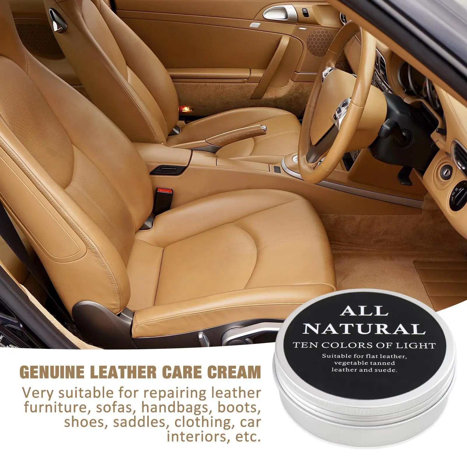 

30G/50G/100G Cream For Leather Shoes Bags Car Interiors repairing Leather Care Cream Clean condition for furniture sofas boots
