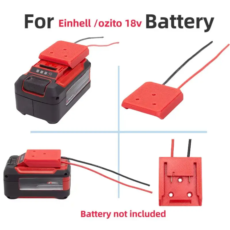 Adaptador DIY 14AWG calibre robótico para Einhel/Ozito Power X cambio batería de iones de litio Cable conector salida