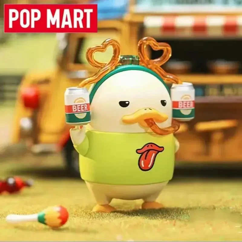 POP MART Duckoo Music Festival Series กล่องสุ่มของเล่น ตุ๊กตาตกแต่งโต๊ะทำงาน ของสะสม ฟิกเกอร์อนิเมะน่ารัก