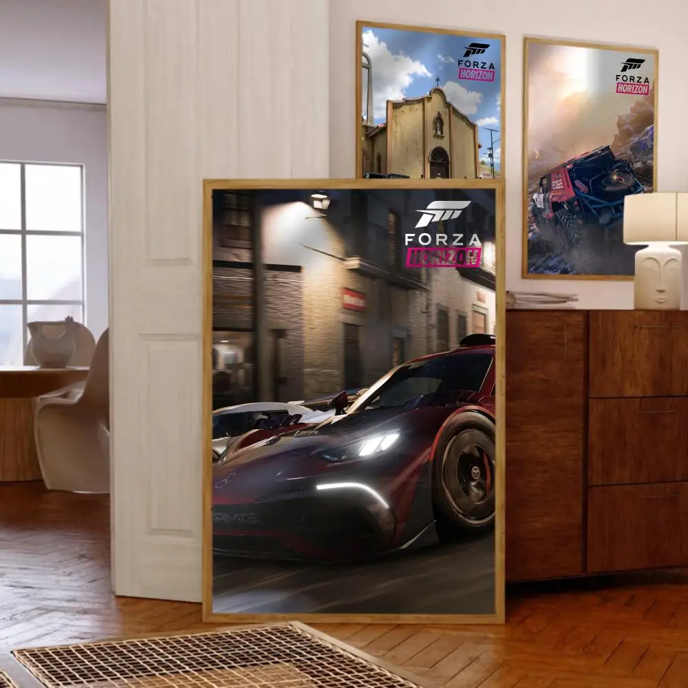 Game Forza Horizon 5 Poster HD Art Sticky Wall Waterproof Home Living Room Bedroom Bar Aesthetic Decoration