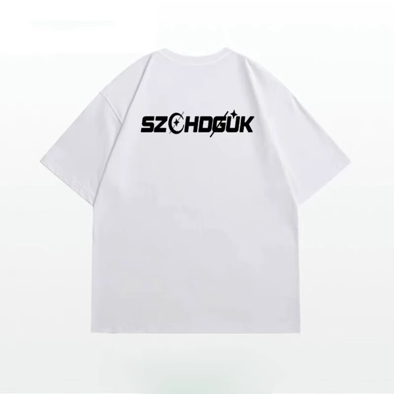 

Новая модная весенне-летняя новая хлопковая футболка с коротким рукавом с принтом, мужская свободная повседневная универсальная футболка, тренд