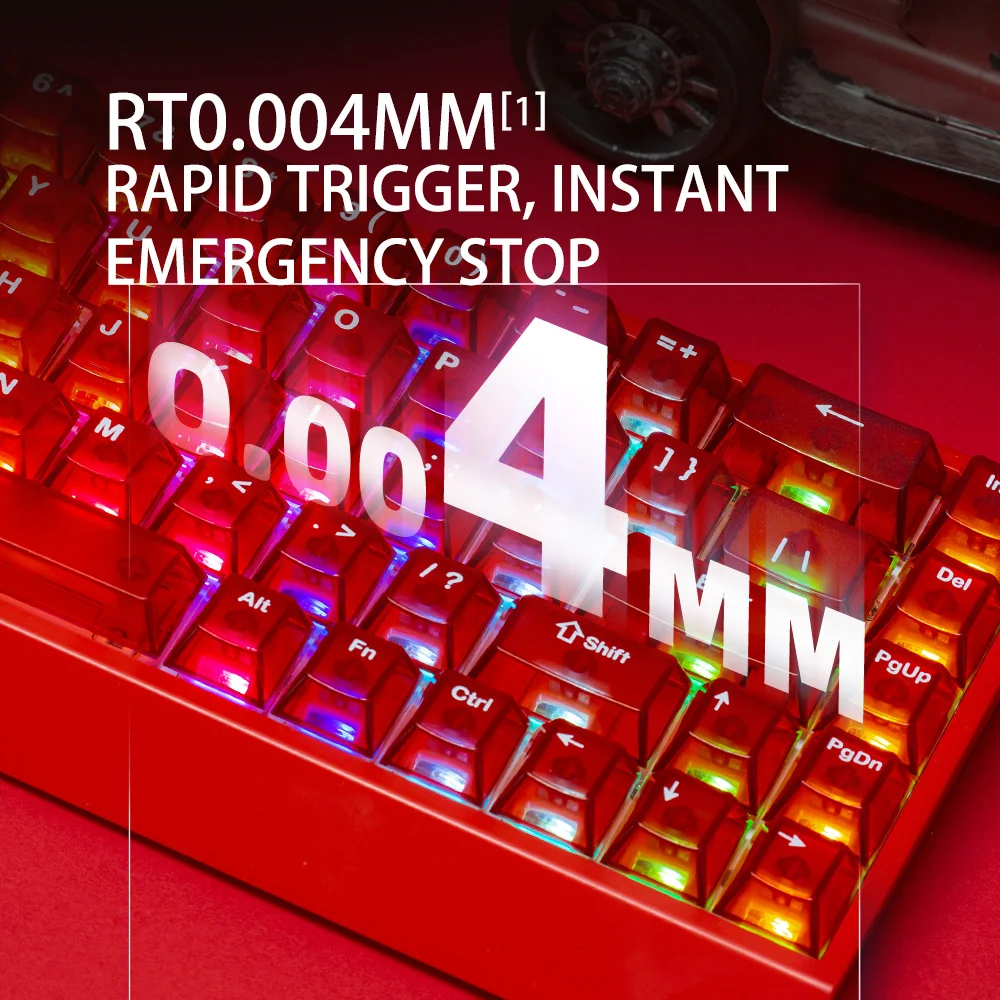 

Игровая клавиатура IROK Mercury 68 PRO 8K с магнитным переключателем RT 0,004 мм Механическая клавиатура с возможностью горячей замены SOCD Wried для VALORANT
