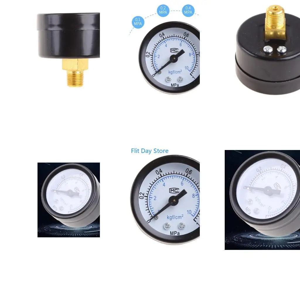 F92C Utility Pressure Gauge 0-1.0 0-10kgf cm² Low Pressure Gauge 1/8
