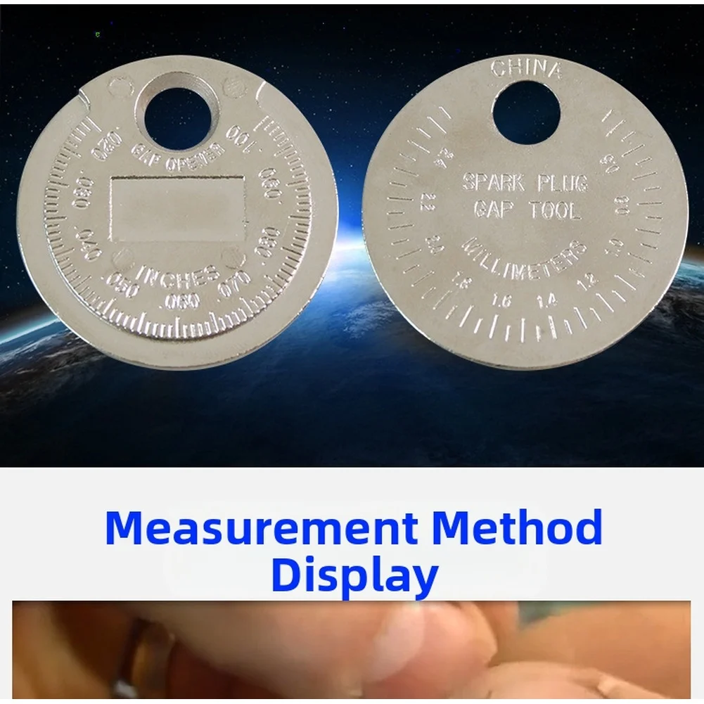 

Spark Gap Gauge spark-plug gap adjustment tool 0.6-2.4mm For Car and motorcycle Ignition And Motorcycle Spark Plug-Maintenance