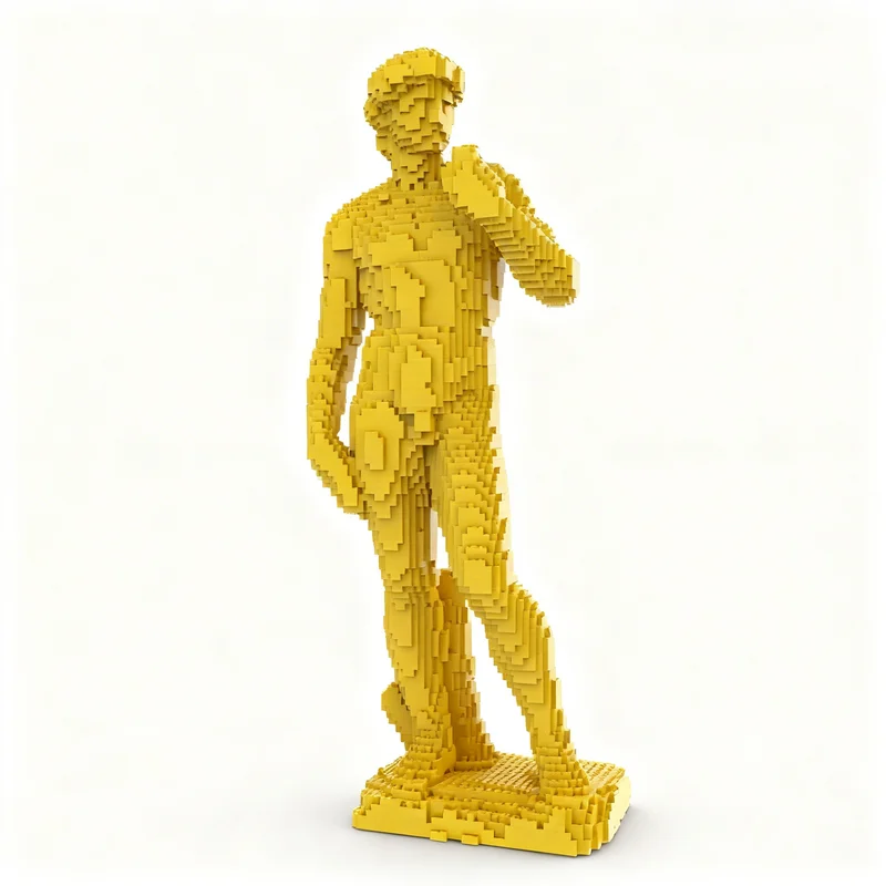 8193pcs MOC Sculptures David Michelangelo Model Building Blocks Christmas Gift Creative Assembly Project Collection And Ideas