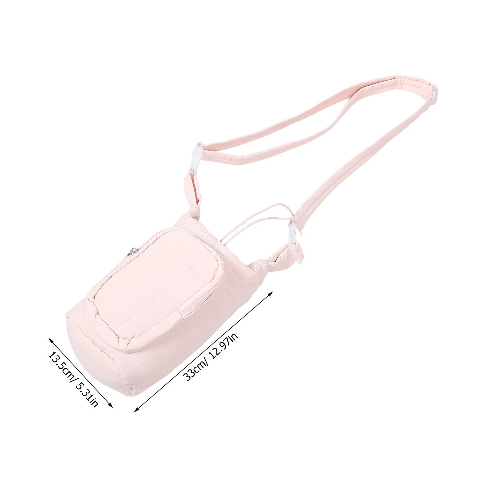 Large Capacity Insulated Bottle Cover Sleeve Water Bottle Carrier For Hiking Travel Outdoor Sports Adjustable Crossbody Cup