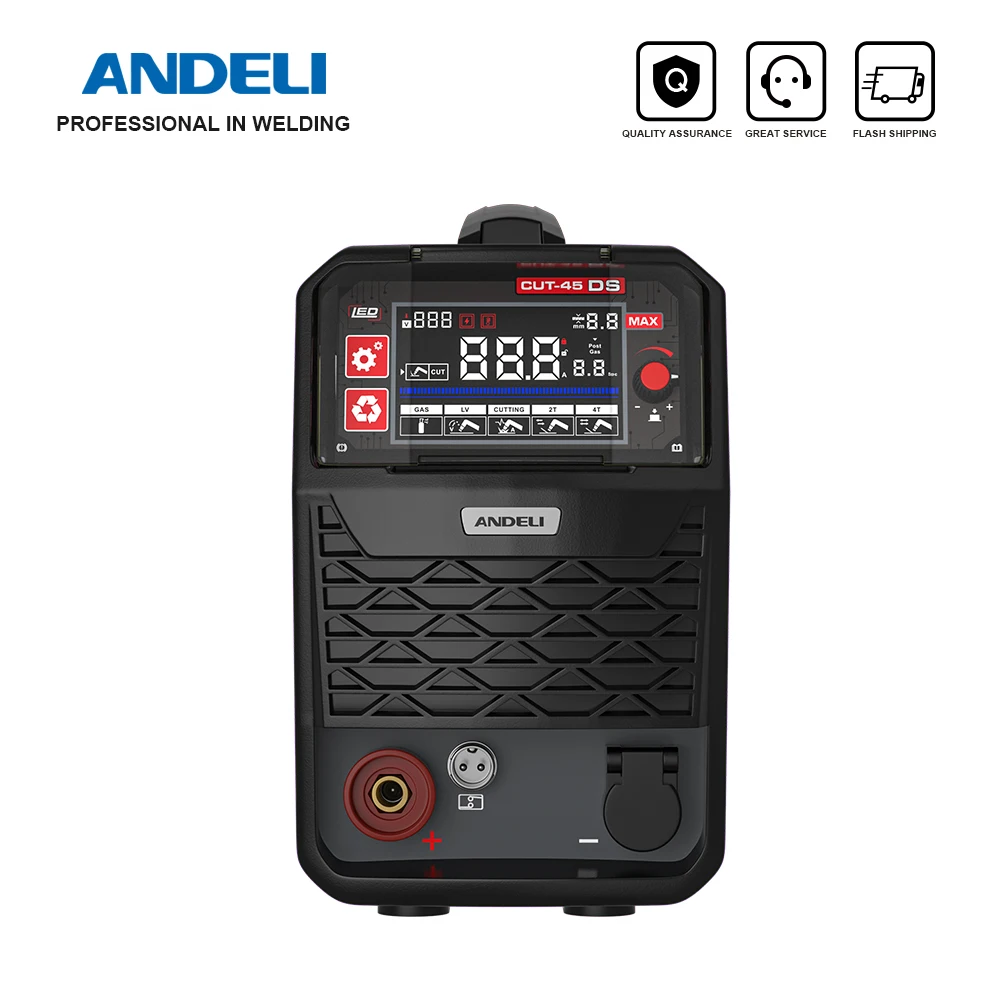 ANDELI 110/220V Plasma Cutter IGTB Inverter HF Contact Cutting Plasma Cutting Machine for Metal Steel Up To 15mm