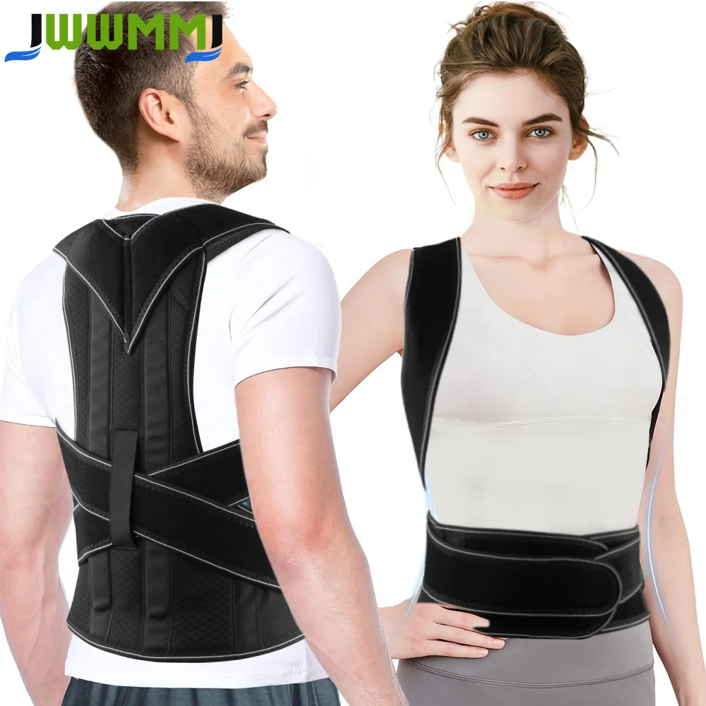1Pcs Back Brace Posture Corrector for Men and Women Back Straightener Posture Corrector Scoliosis & Hunchback Correction Support