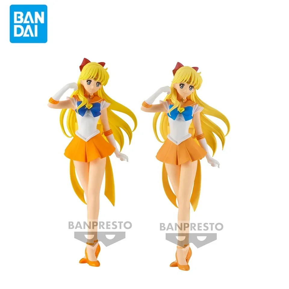 In Stock Original Bandai Banpresto Sailor Moon Glitter ＆ Glamours 23cm Aino Minako PVC  Anime Figure Model Toys Collection Gifts