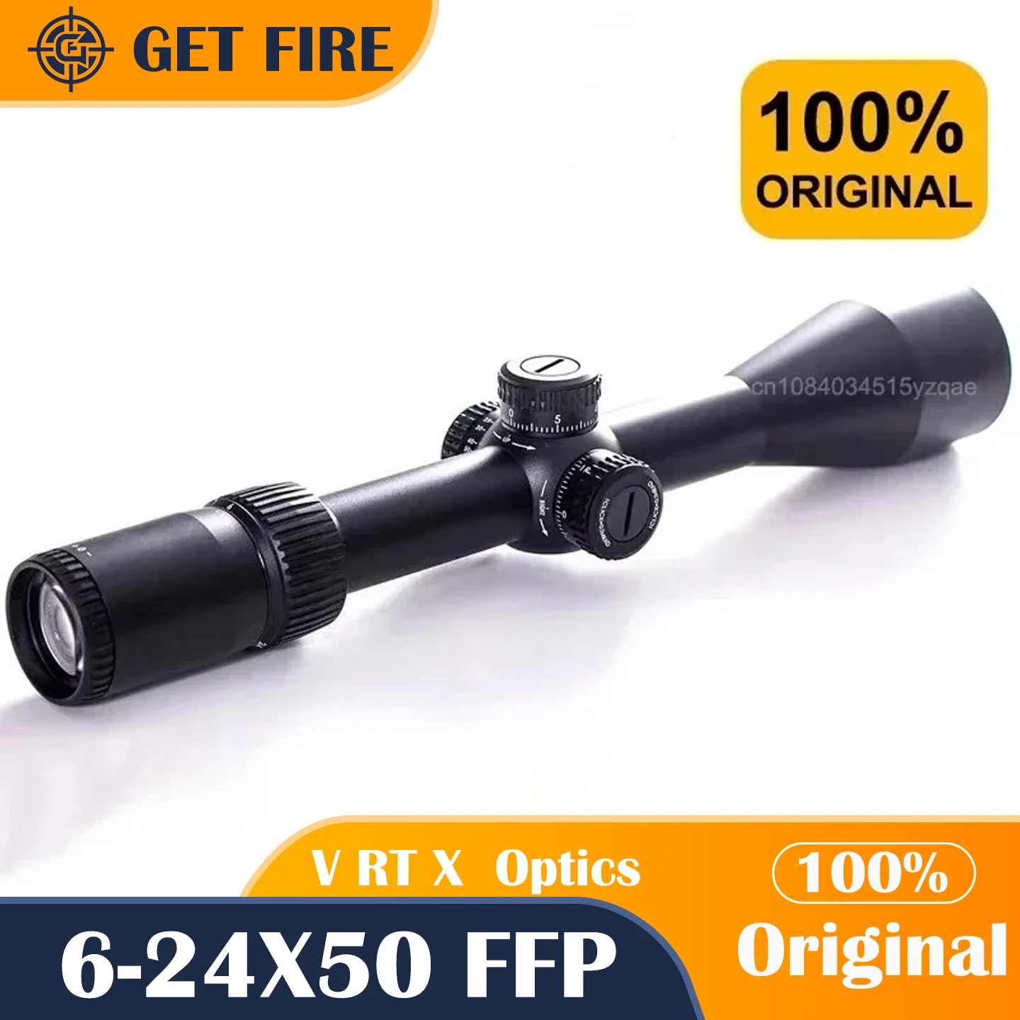 

Original V RT X Optics Tactical 6-24X50 First Focal Plane(FFP) Riflescopes EBR-2C(MRAD) Reticle 30mm Tube Scope