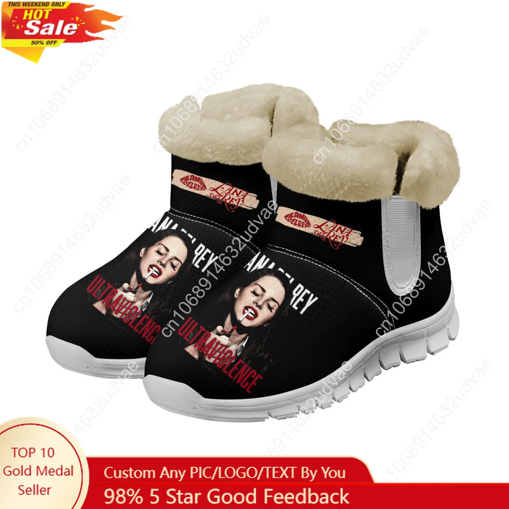 

Lana Del Rey Singer Snow Boots MensWomens Teenager Shoes Keep Warm Casual Winter Outdoors Boot Lightweight Sports