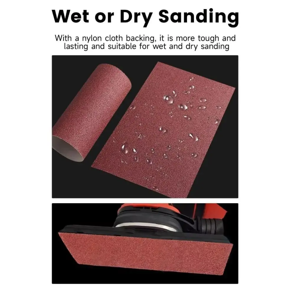 

4/5/6 rolls 80/150/240/320/400/600 Grit Diamond Cloth Rolls Metal Emery Cloth with Dispenser Sandpaper Rolls