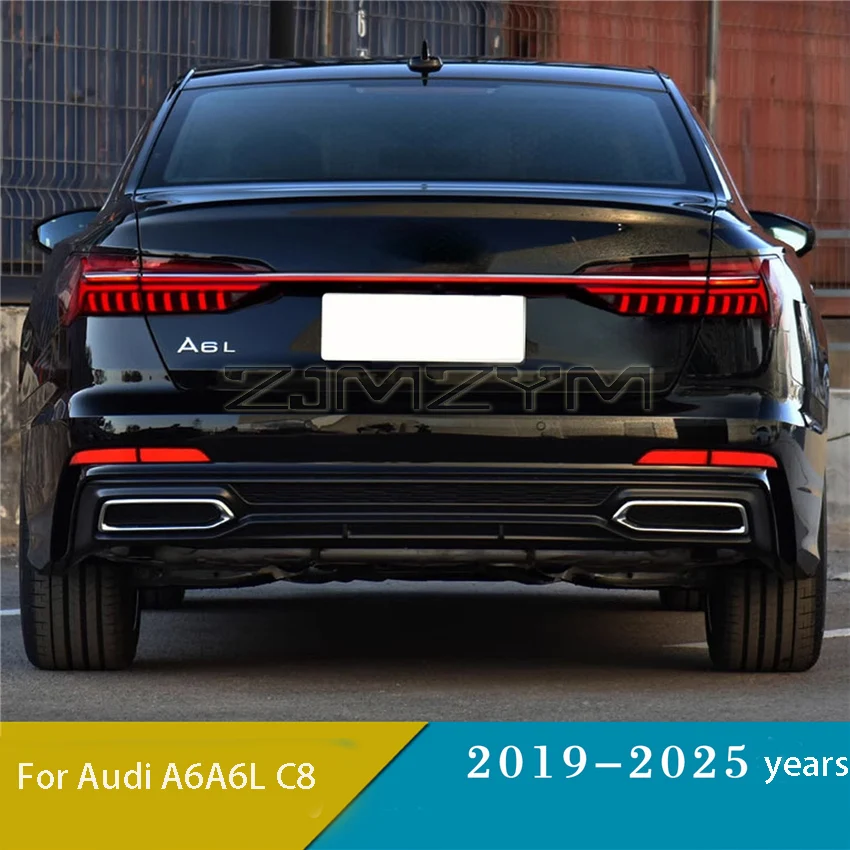 For The 2019-2025 Audi A6  A6L C8 Through Tail Light Modification With Dynamic Flowing LED Through Light