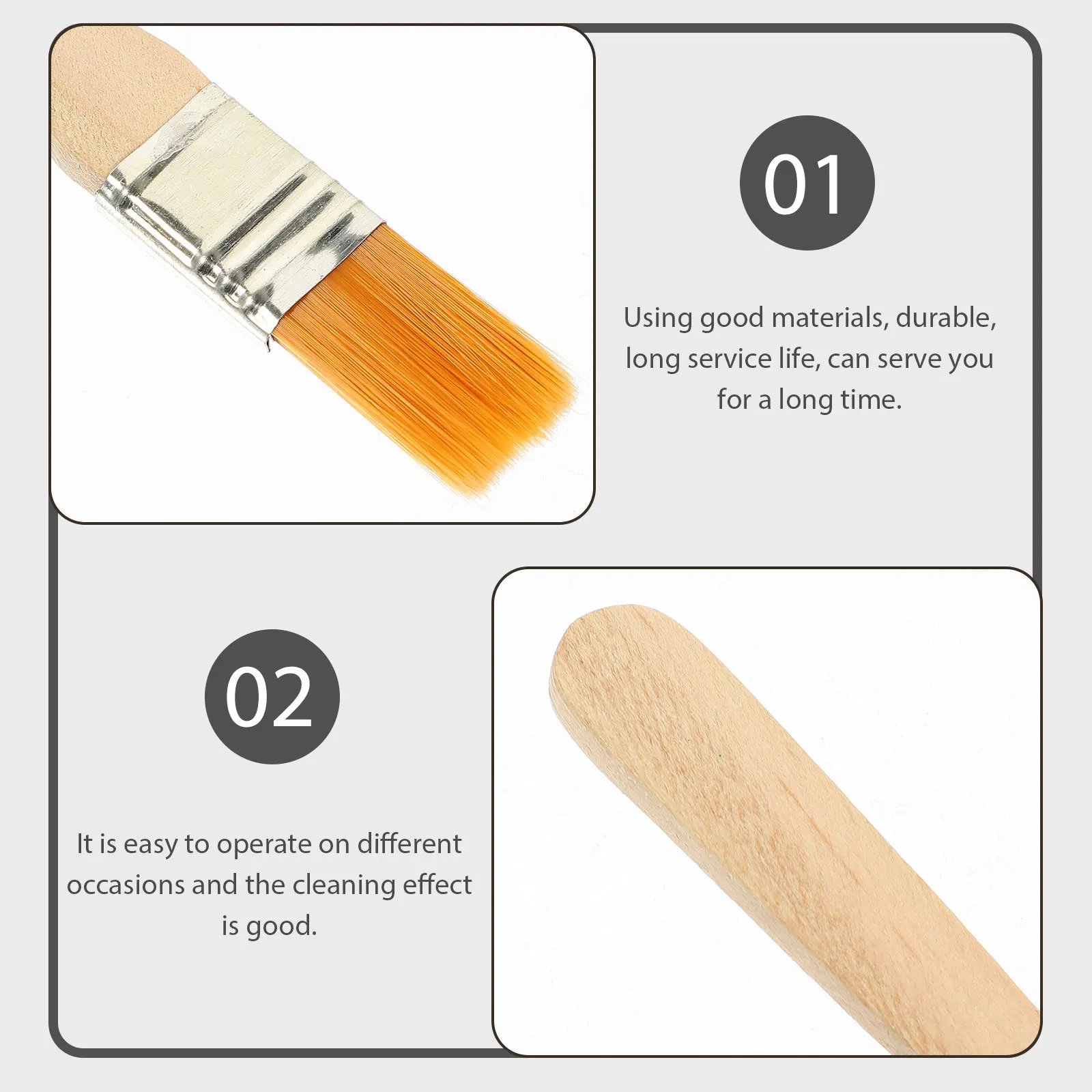 

Soft Bristle Dust Cleaning Brush For Keyboard Gap Computer Fan Car Dashboard Anti-Static Pa Pp Material Portable