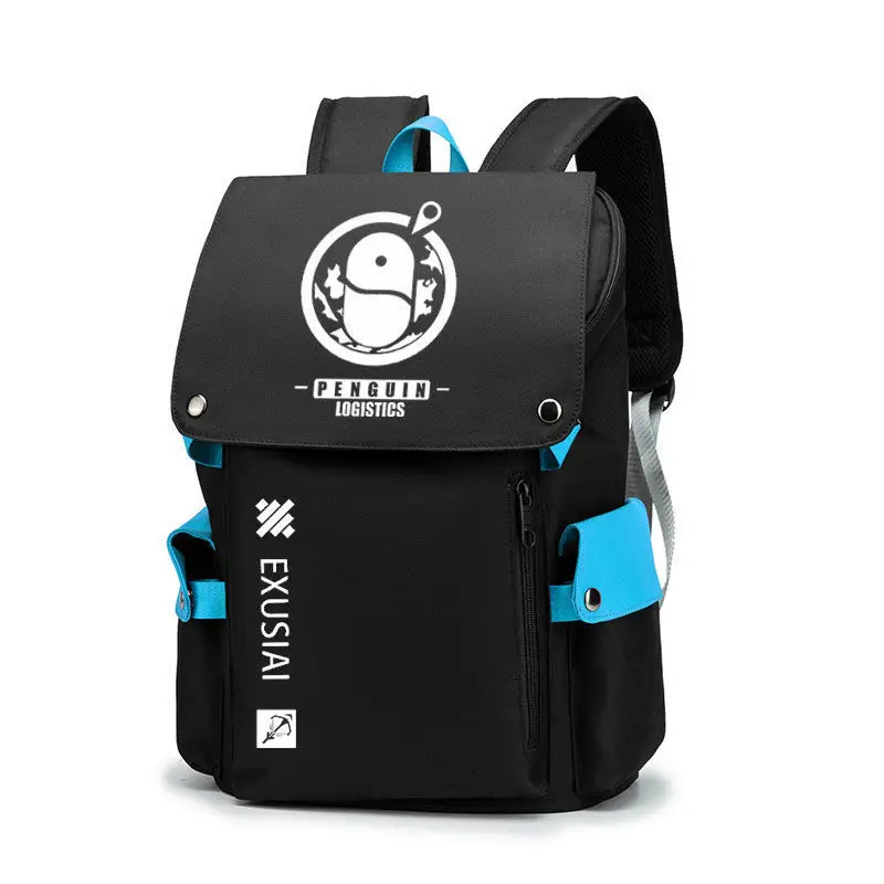 Anime Arknights Rhodes Island Penguin  Game Merchandise Unisex Student Laptop Travel Backpack