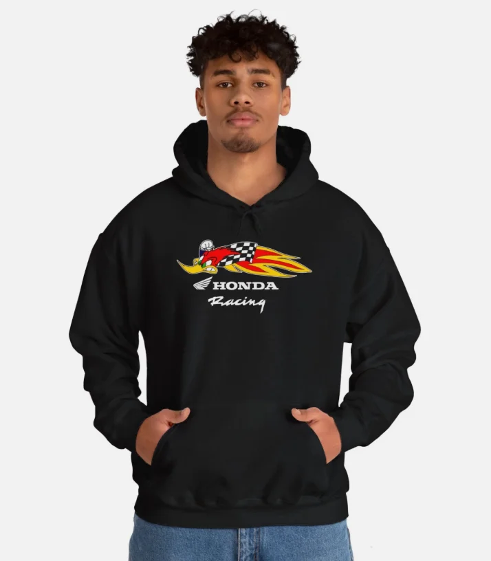 

Толстовка с логотипом Honda, осенне-зимняя мужская и женская уличная одежда, повседневная толстовка с капюшоном для мотоцикла...