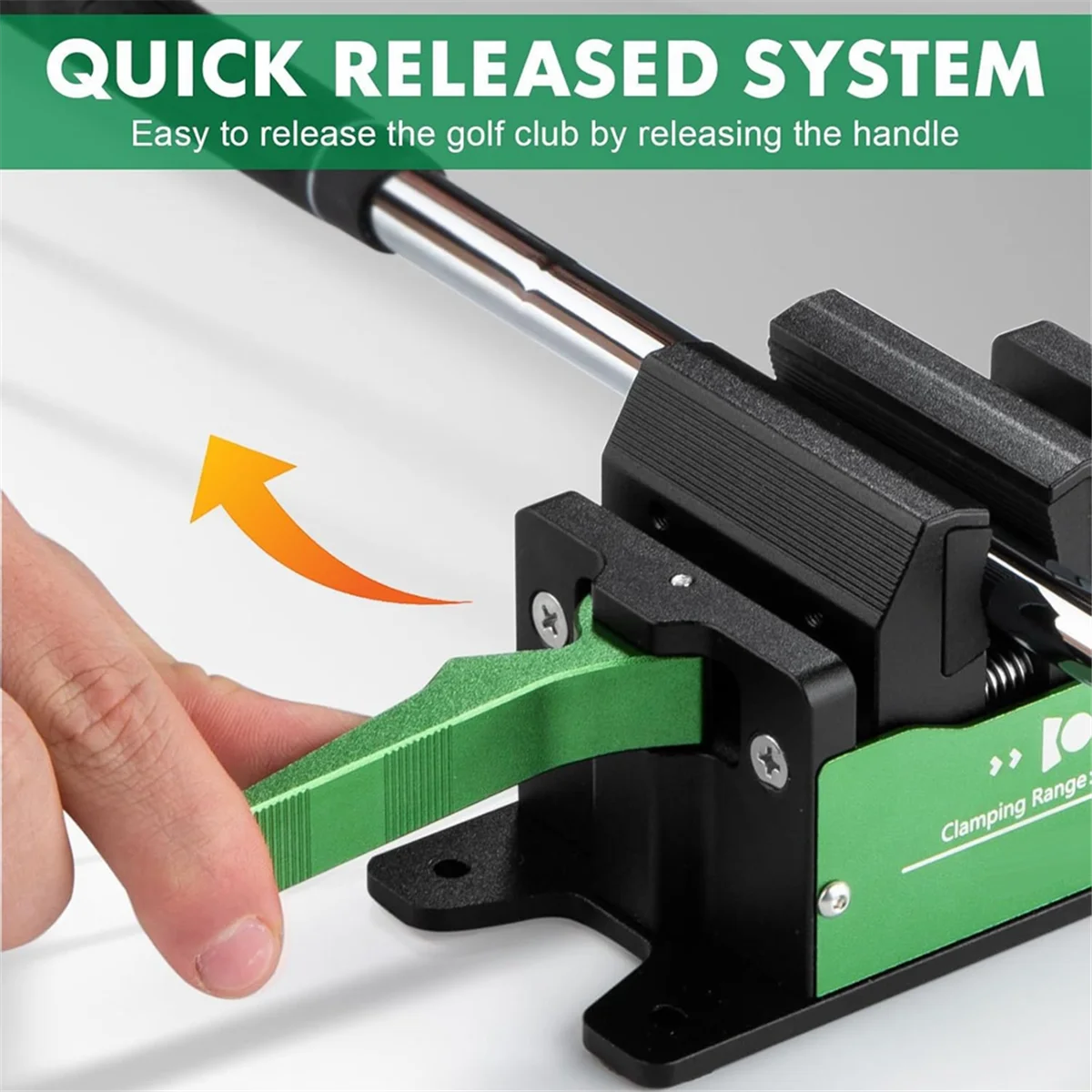 

AC22 Golf Club Regripping Pro Kit Алюминиевый быстроразъемный зажим для вала для гольфа Домашний зажим для тисков Инструмент для удаления ручки для гольфа