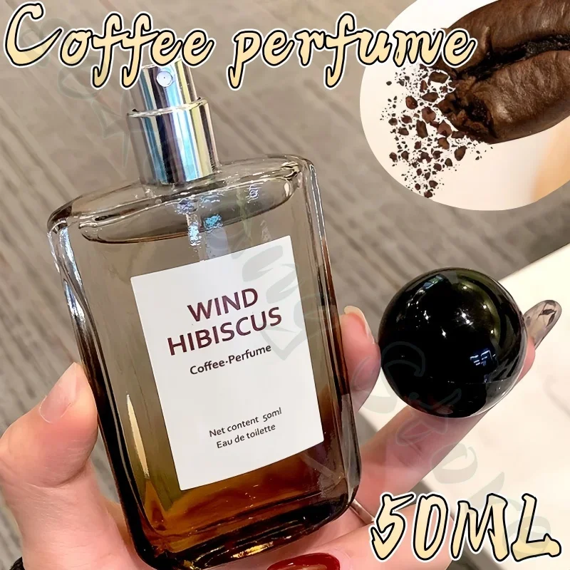 Hibiscus café fragrância fresco perfume natural fragrância leve de longa duração cobrindo odor 50ml perfume sabor café