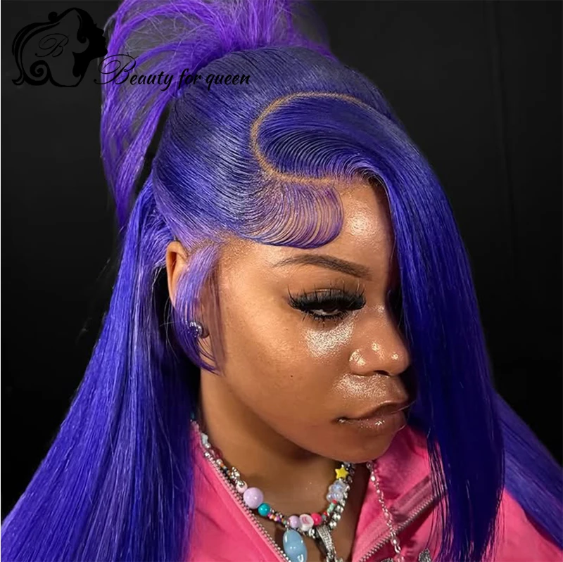 parrucca-in-capelli-umani-lisci-e-lunghi-con-frontale-in-pizzo-hd-invisibile-colore-viola-menta-613-blu-facile-da-indossare-per-donne-ideale-per-cosplay-con-minima-perdita-di-capelli