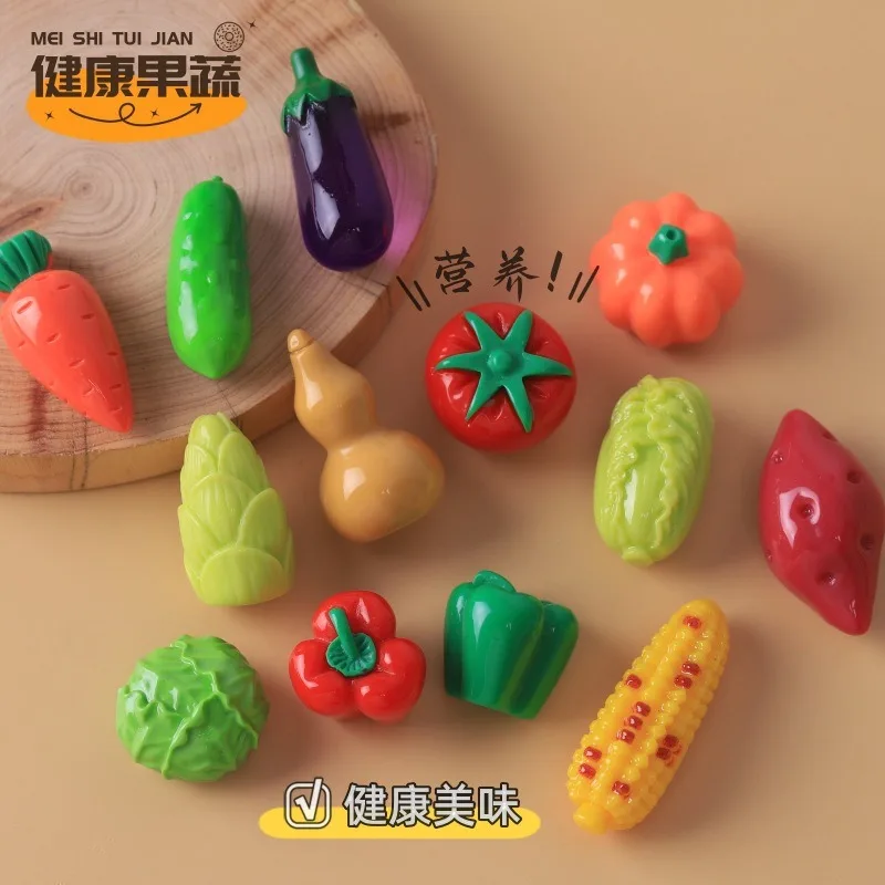 10pcs Creative simulation food and vegetable decoration micro landscape small ornaments