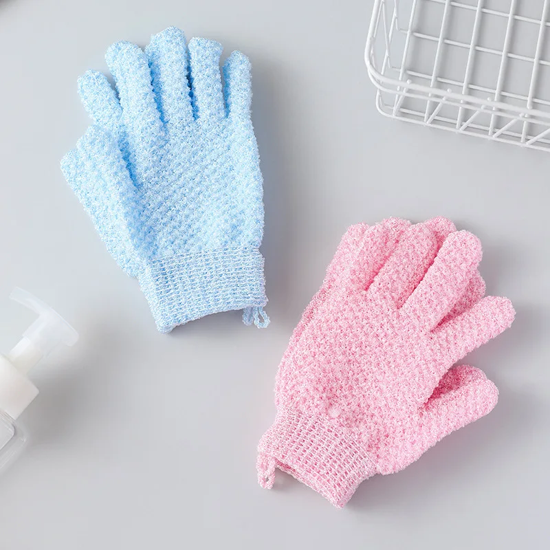 Rubbing Gloves Five-finger Towel Scrub Bath Exfoliating Bath Mud Rubbing Back Suit #3272