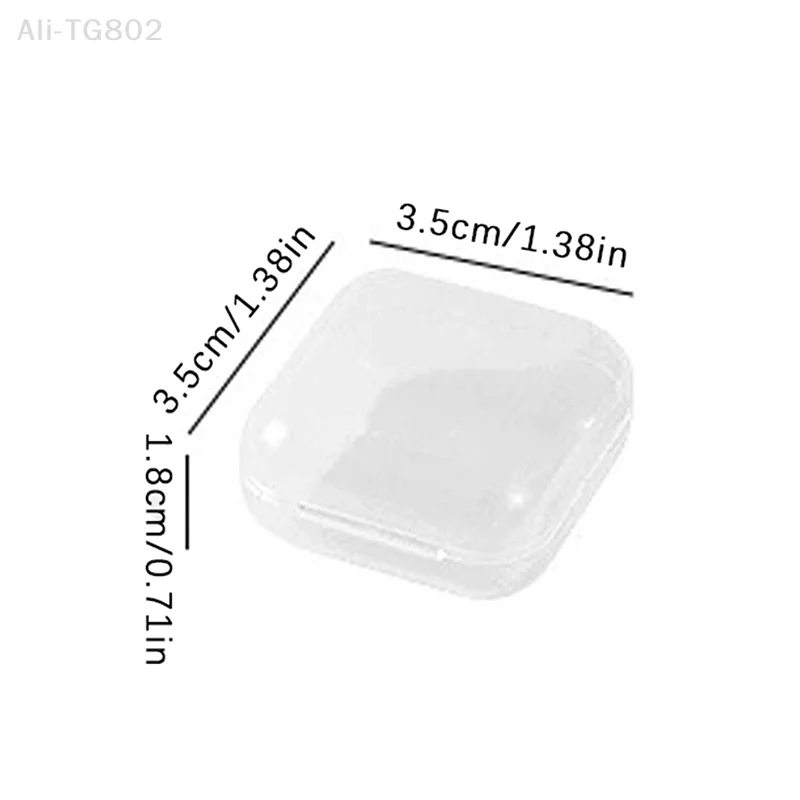 Small Square Plastic Boxes, 12/15/24 Grid Storage