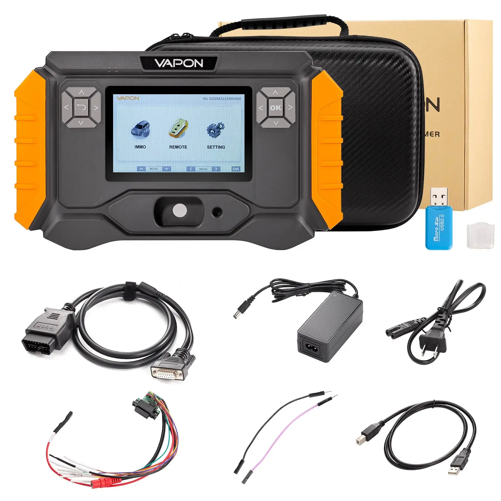 

Программатор ключей VAPON VP100 для BMW G Chassis Model 2015-2021 Key Adding Get Free 2 шт. Key PCB серии G и набор адаптеров BDC2 BDC3